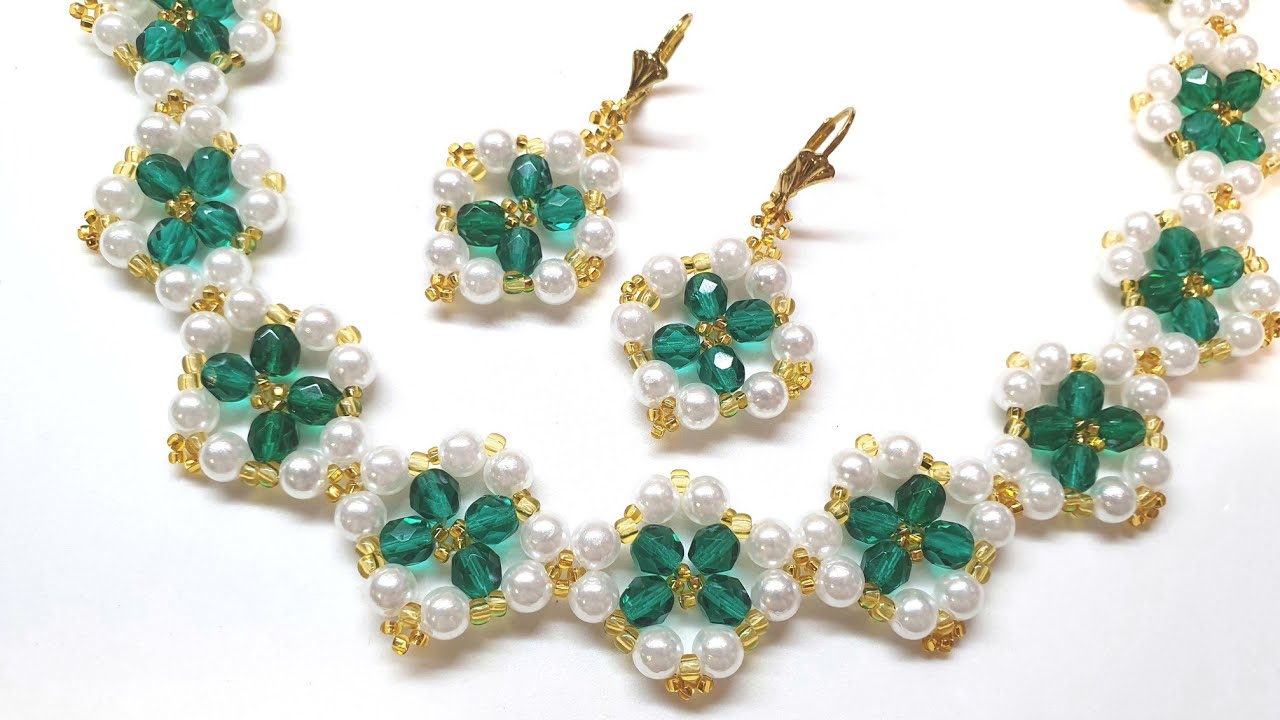 Beaded earrings/Pearl earrings/Жемчужные серьги/Серьги из бусин и бисера/Бисер/DIY/Earrings