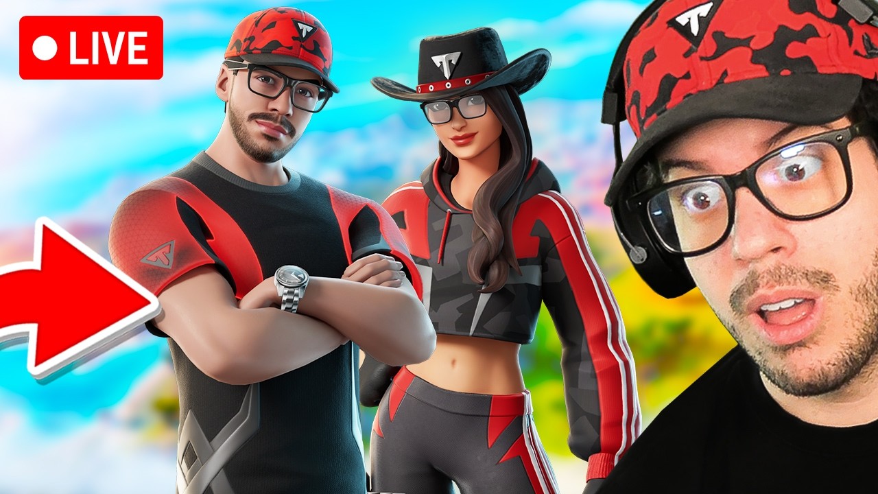 🔴 LIVE! - ICON DUOS with MY WIFE in FORTNITE!