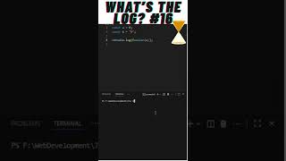 JavaScript Truthy vs Falsy 😵 | What's the Log? 16 #shorts #javascript #coding