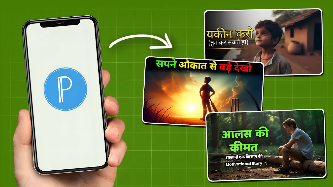 How to Make Motivational Youtube Thumbnails in Mobile! (PixelLab Tutorial)