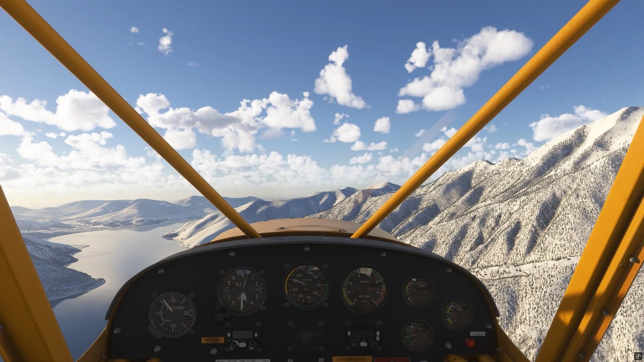 Winter Alpine Flight to Sion | Swiss Alps | Cockpit Ambience ASMR - YouTube