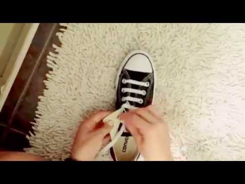 straight lace converse