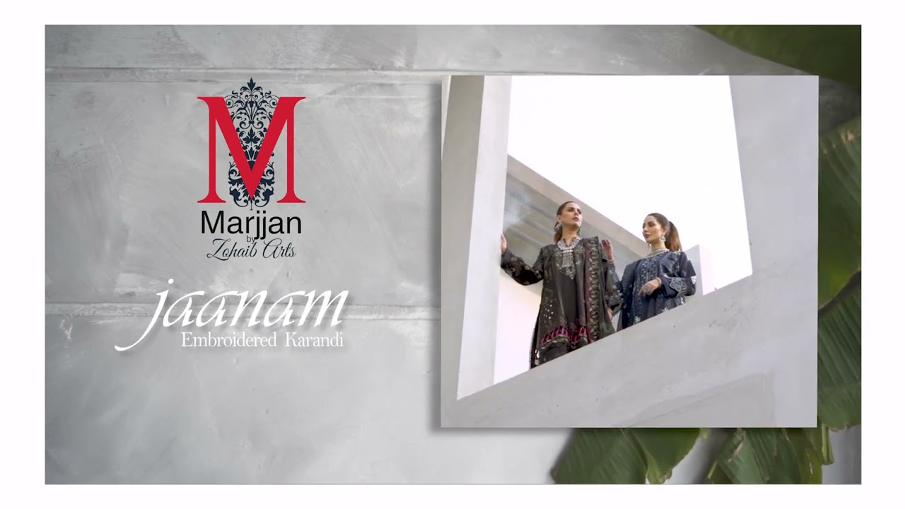 JAANAM EMBROIDERED KARANDI by MARJJAN