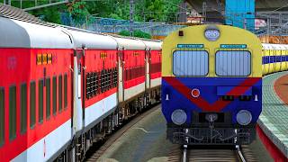 MEMU TRAIN JOURNEY | ERNAKULAM - PALAKKAD | BUMPY RAILROAD | Train Simulator | Railwork | NTG GAMING