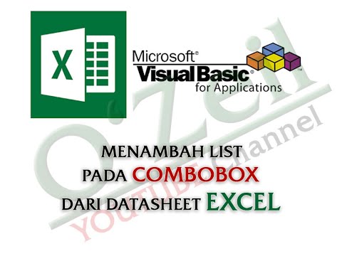 VBA Excel - Menambah List Pada ComboBox Dari DataSheet Excel