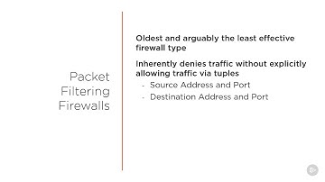 CISSP - Communications and Network Security Packet Filtering Firewalls