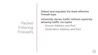 CISSP - Communications and Network Security Packet Filtering Firewalls