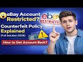 eBay Account Restricted? Counterfeit Policy Explained (Full Solution 2026)”