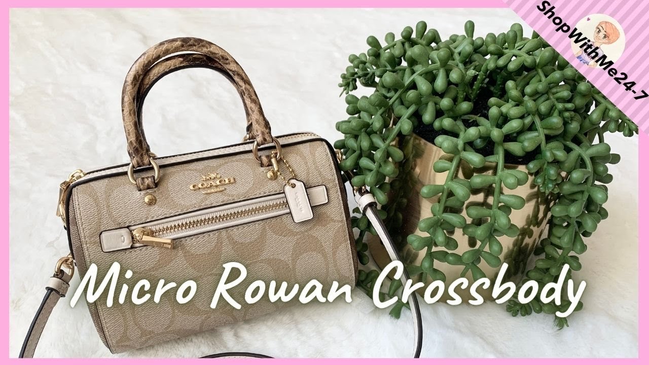 COACH Micro Rowan Crossbody In Signature Canvas