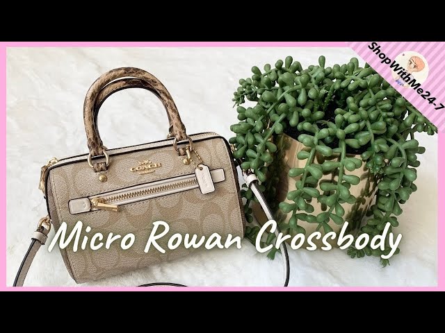 New COACH Micro Rowan Crossbody Bag / How it look when worn / What fits  inside? 