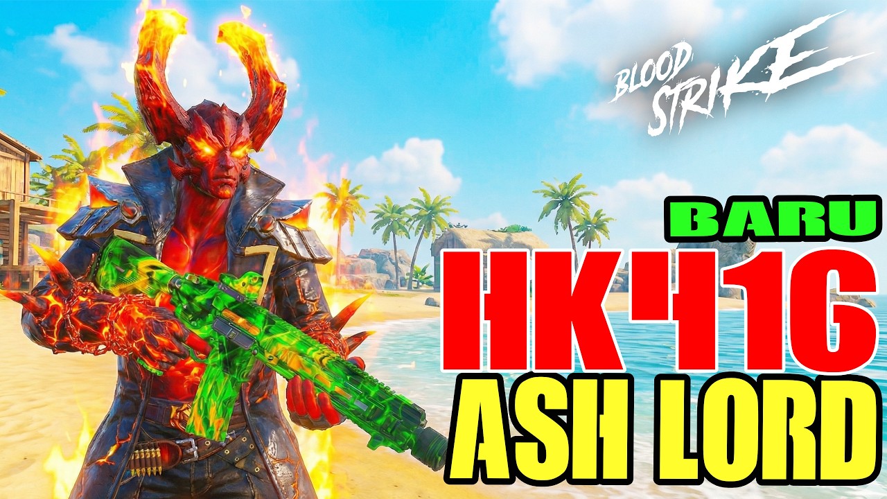 JAUH DEKET GA NGARUH! SENJATA BARU HK416 + VOLT ASH LORD 😂  Blood Strike Indonesia