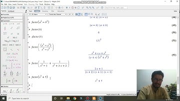 MapleTutorial 6(Base to Advance)Calculator,Factor,Expand,Simplify,Substitute,Urdu उर्दू /Hindiहिन्दी