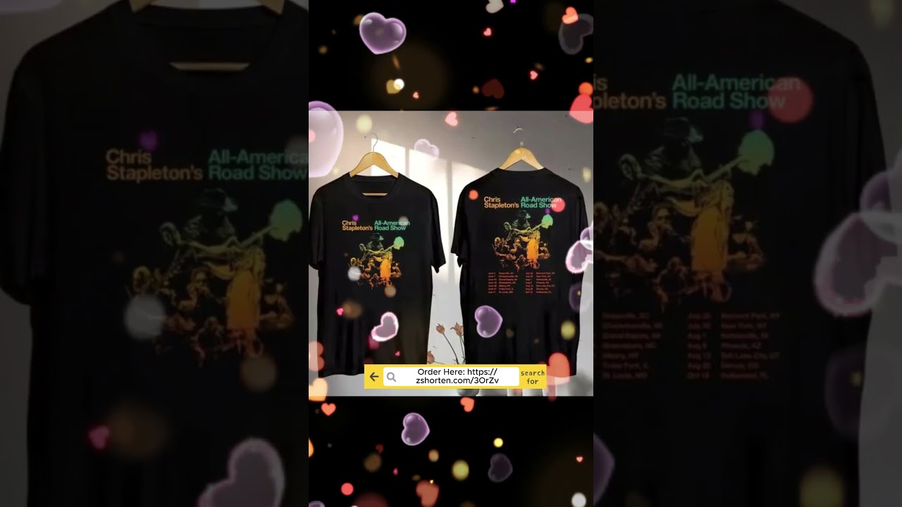 New Shirt For FanChris Stapleton 2025 Tour Double Side Shirt