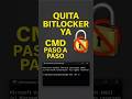 Desactivar BitLocker con un Solo Comando CMD: Guía Paso a Paso