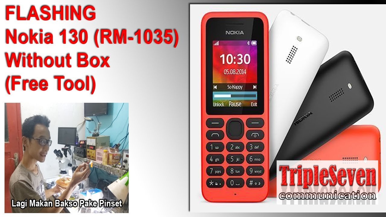 Cara Flashing Nokia 103 (RM1035) kasus restartrestart dll... YouTube