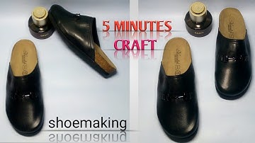 How to make birkenstocks half shoe #shoemaking