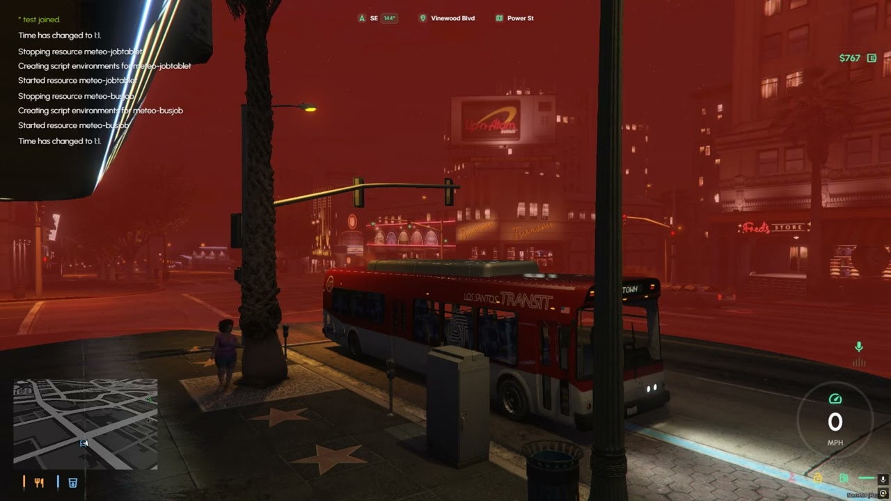 Meteo FiveM Bus job testing
