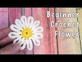 Crochet Daisy Flower EASY Tutorial For Beginners Scrap Yarn Project 