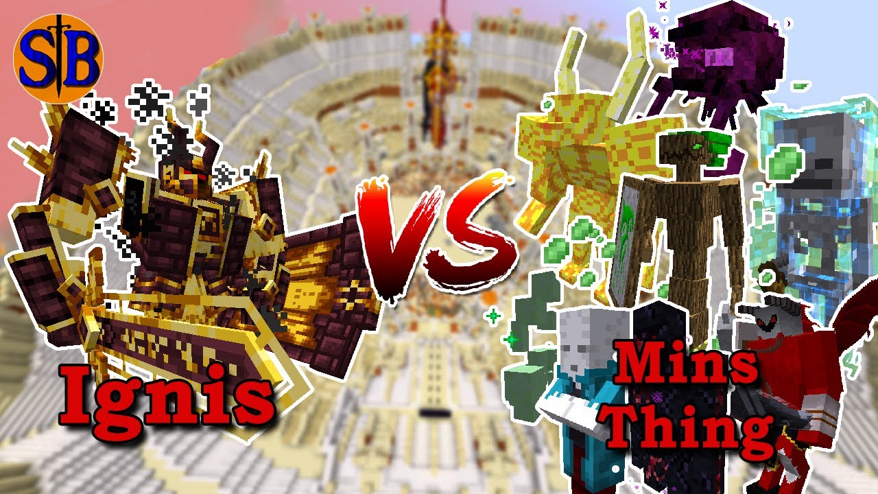 Ignis (L_Ender 's Cataclysm) vs Mins Thing | Minecraft Mob Battle - YouTube