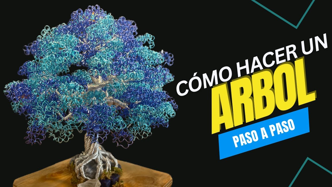 COMO se hace un ARBOL DE ALAMBRE paso a paso