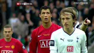 Cristiano Ronaldo Vs Tottenham Hotspur  Carling Cup  Final English Commentary   08 09 HD 720p