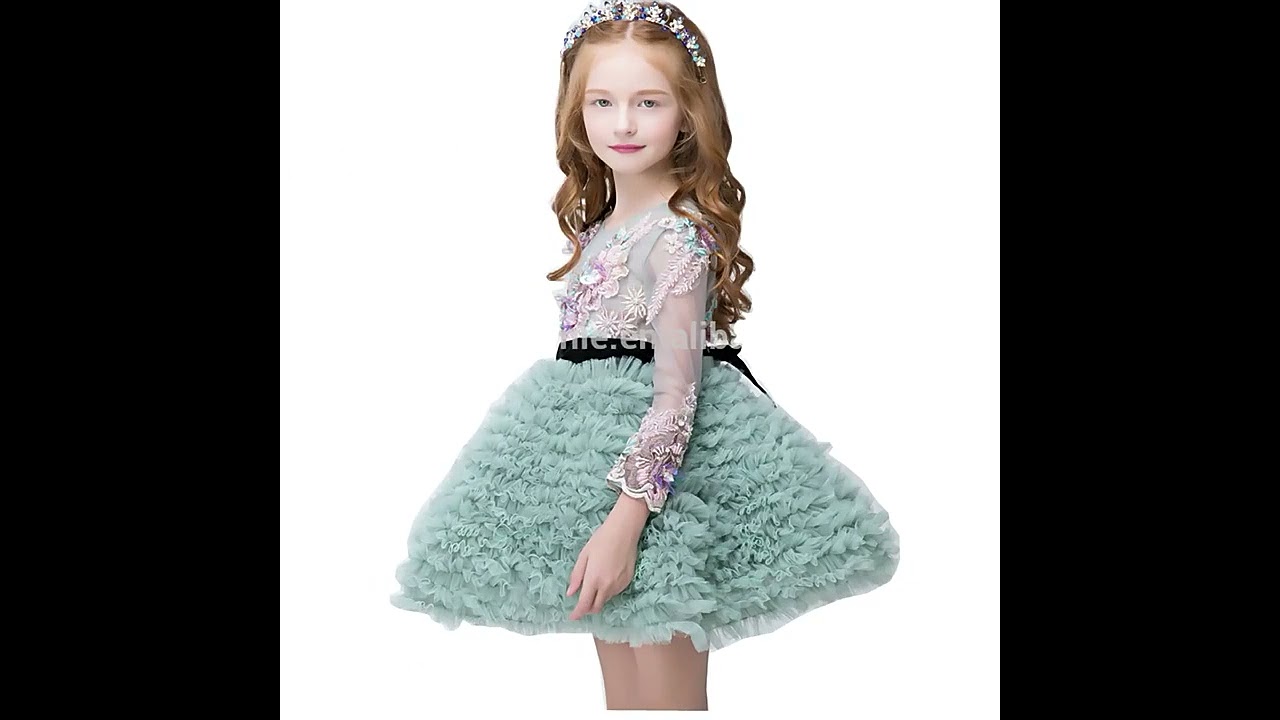 2024 Custom European Style Fancy Kid Summer Baby Tutu Dress Form