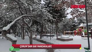 Çorumdan Kar Manzaralari