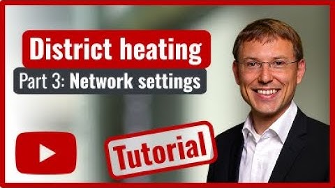 District heating planning: 3. Heat network settings