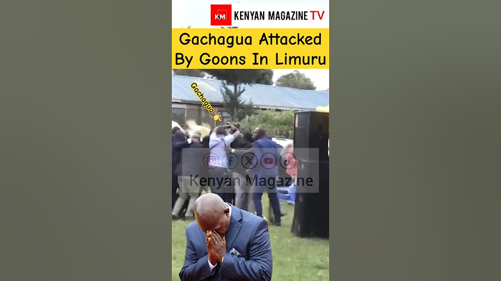 How the former Deputy President Rigathi Gachagua was attacked by Goons in Limuru burial