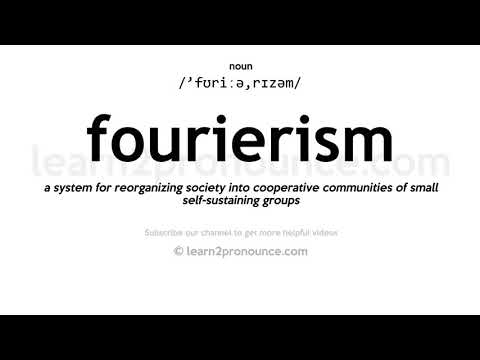 Fourierism ක උච්චාරණය | Fourierism අර්ථ දැක්වීම