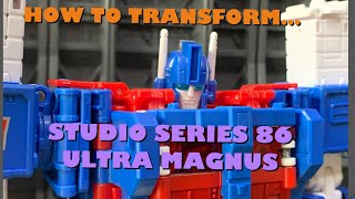 How to Transform Studio Series 86 Ultra Magnus Net Worth