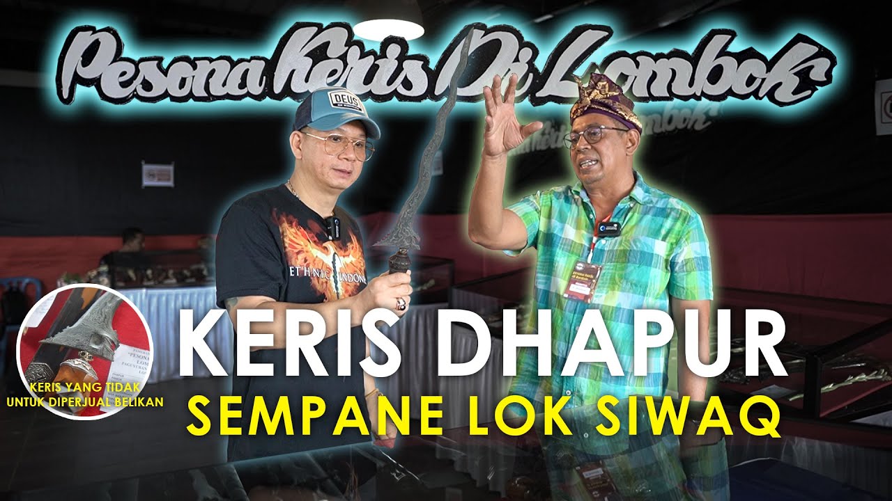 Dapat Keris Top di Pameran Keris Lombok 2021