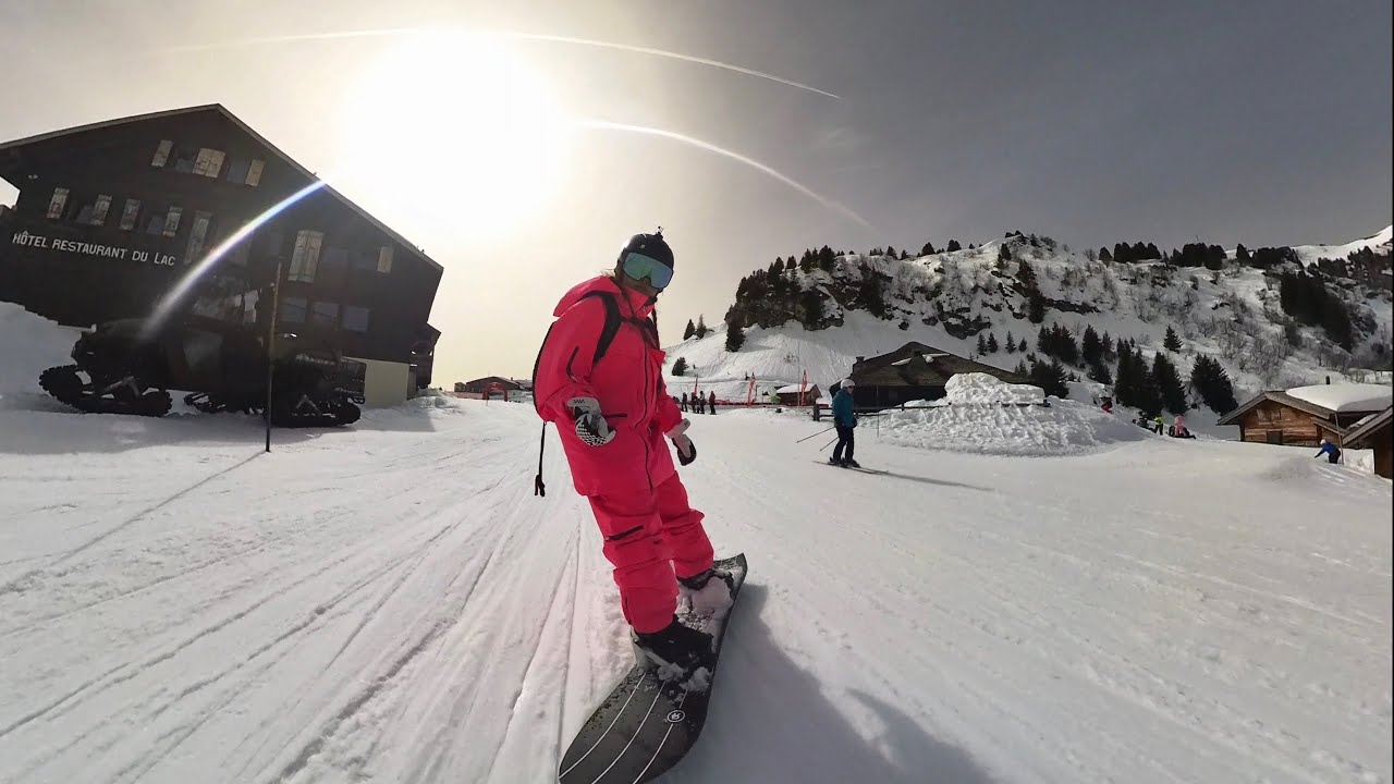 Villars snowboarding adventure, Kanton Vaud, Switzerland