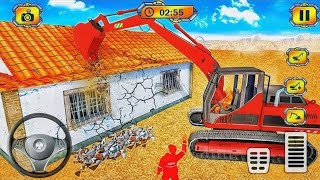 リアルシティ建設シミュレーター3D - 都市道路建設ショベルカー - Androidゲームプレイ screenshot 3