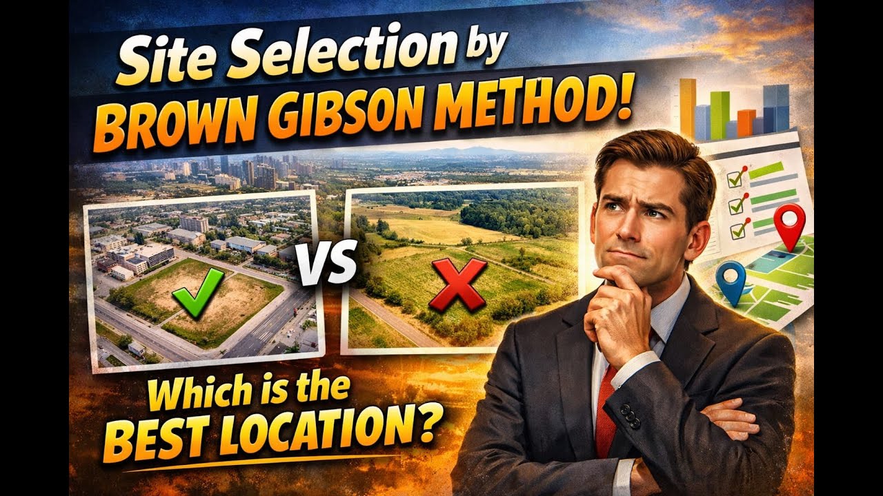 Site Selection by Brown Gibson Method. Layout Safety, Operation Management.