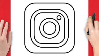 How to Draw the Instagram Logo Step by Step | Easy Drawing Tutorial for Kids