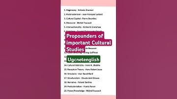 Important cultural studies terms cultural studies english literature ugc net english honours notes