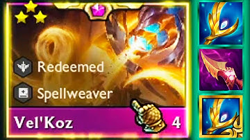 Velkoz ⭐⭐⭐  Redeemed 8 + Invoker 5 | TFT set 11.15