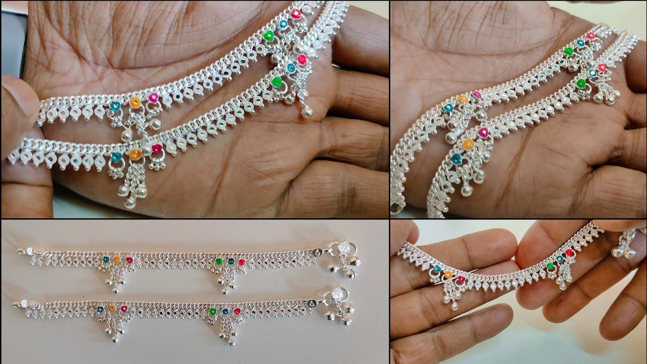 latest Silver anklets designs 2022