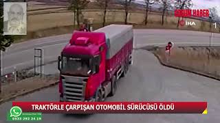 OTOMOBİL SÜRÜCÜSÜ ÖLDÜ: KAZA ANI SANİYE SANİYE KAYDEDİLDİ