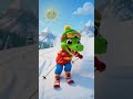 Dino Winter Fun ❄️🦖 | Dino park 🎿🦖 | Kids Shorts #cartoon #animation #kidsentertainment #ai