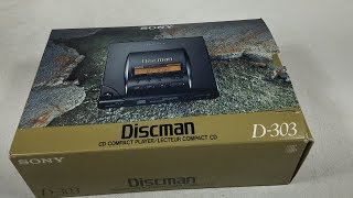 Unboxing and First Look at a Sony D-303 Portable CD Player - YouTube