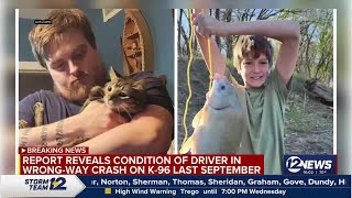 Report reveals condition of wrong-way driver in deadly crash on K-96