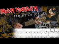 How to play Adrian Smith's solos #22 Flight Of Icarus (with tablatures and backing tracks)