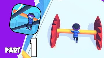 Roof Rails - Level 1-10 | Gameplay Walkthrough Part 1 | YNZPlays 