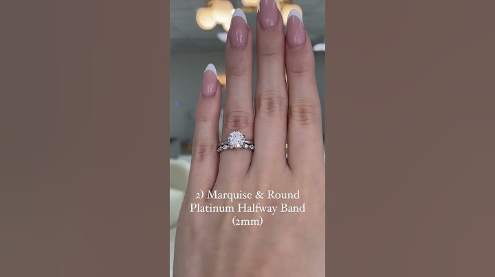 From 1-5, which wedding band would YOU choose? ❤️ #engagementring #bridalsets #weddingband