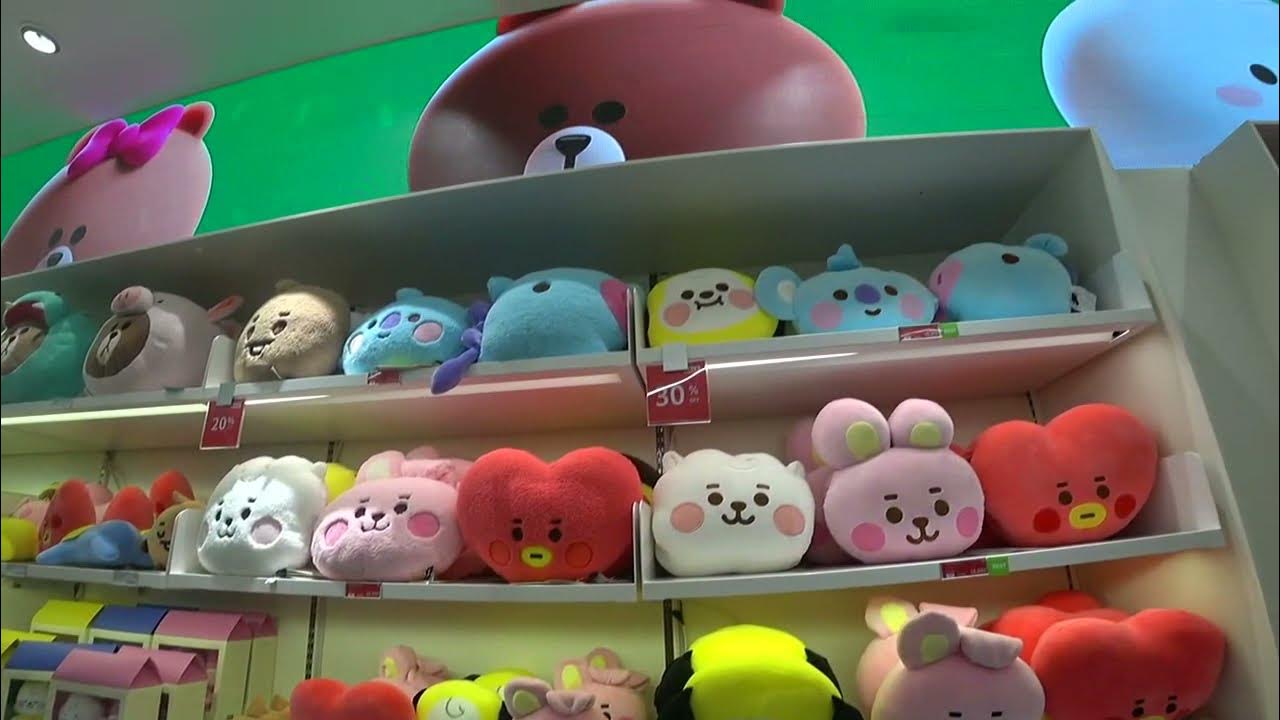 BT21 & Line Friends Store in Lotte Mall South Korea! - YouTube