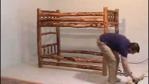 How to Assemble Rustic Log Bunk Bed