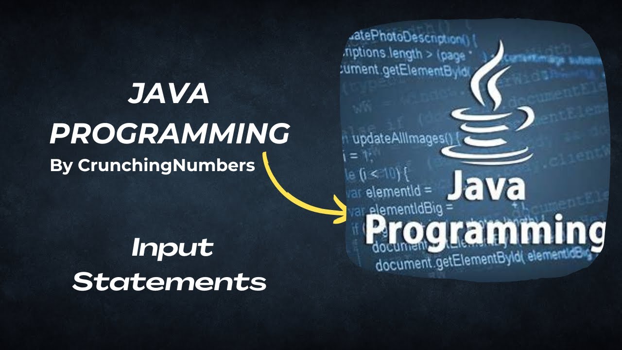 Input Statement in Java| Java Programming| Lecture 3 - YouTube