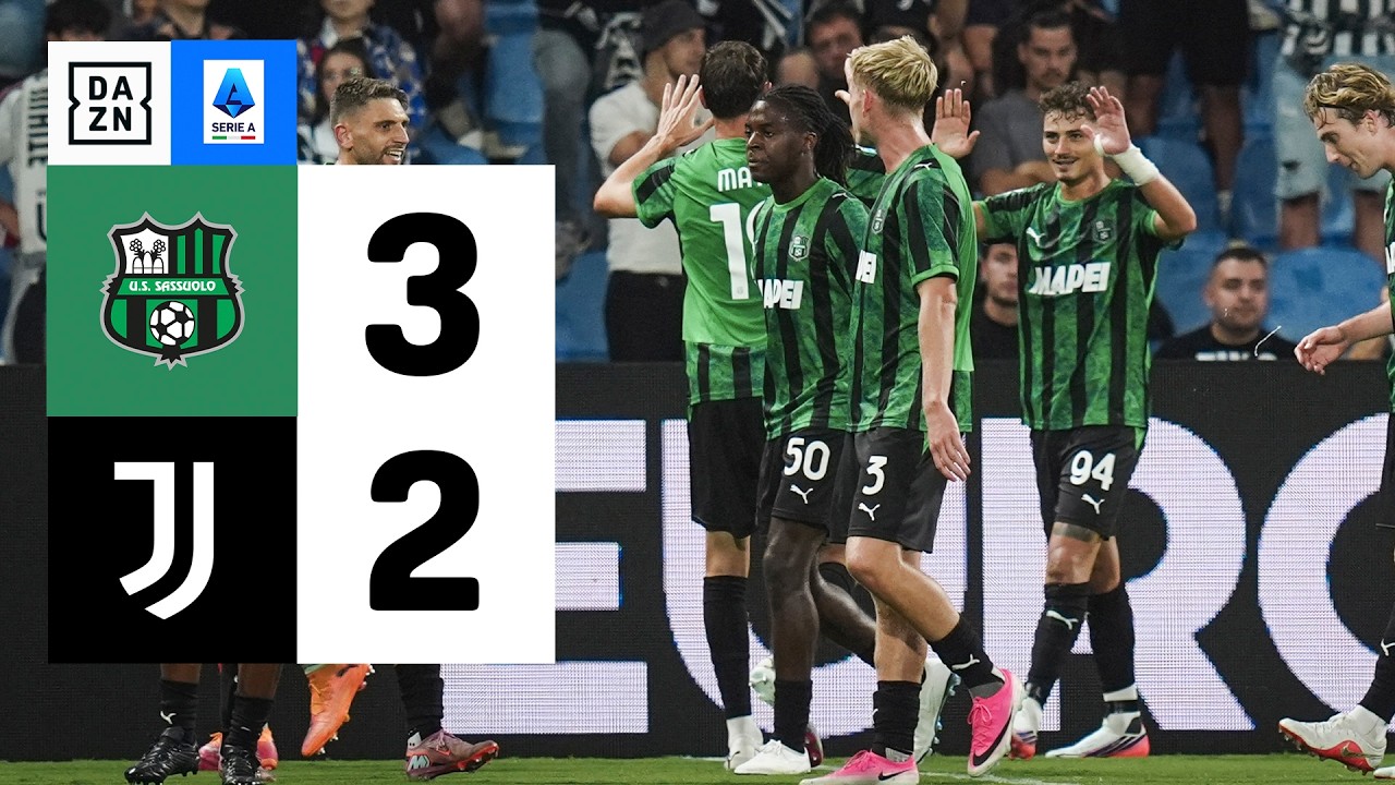 Resumen: Sassuolo vs Juventus (3-2) | Resumen y goles | Highlights Serie A